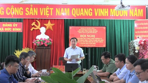 ĐỨC BÌNH ĐÁNH GIÁ KẾT QUẢ THỰC HIỆN NHIỆM VỤ PHÁT TRIỂN KHCN, CHUYỂN ĐỔI SỐ