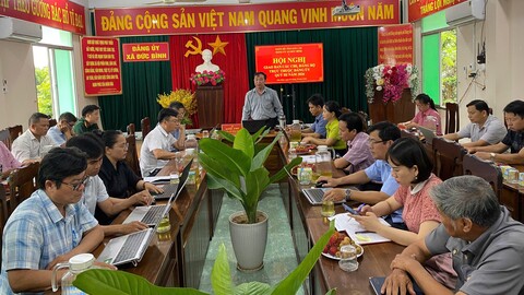 ĐỨC BÌNH: GIAO BAN CÁC CHI BỘ, ĐẢNG BỘ TRỰC THUỘC